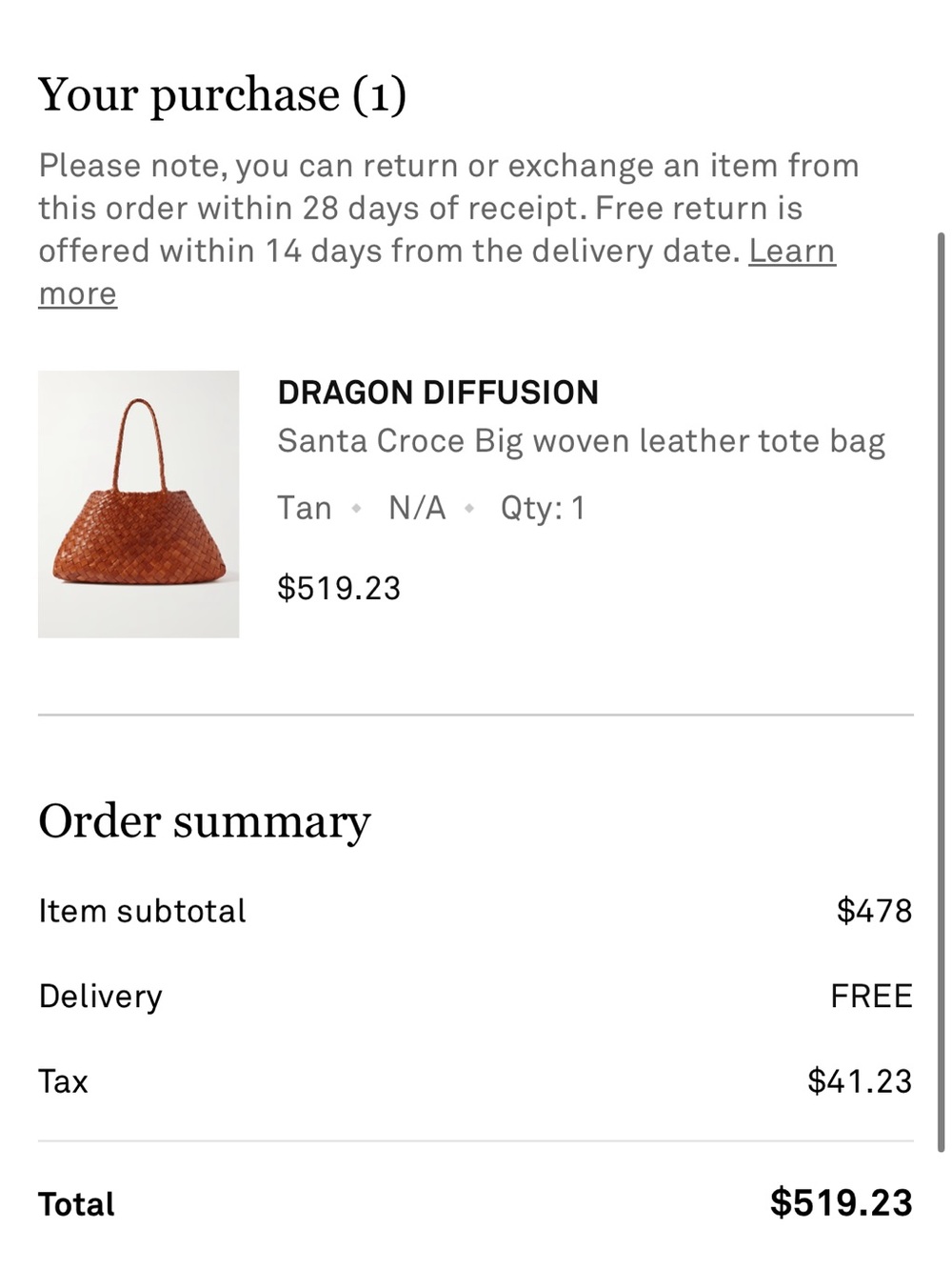 Dragon Diffusion Santa Croce Large Tan - Picture 4 of 4